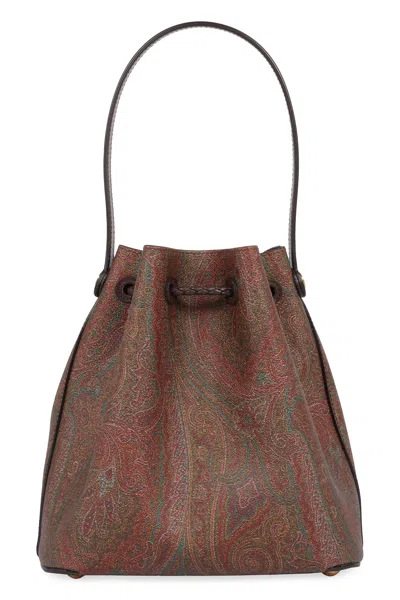 Etro Paisley Print Small Bucket Bag