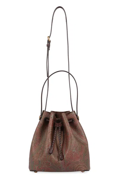 Etro Paisley Print Small Bucket Bag