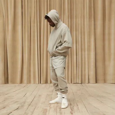 Essentials Fear Of God  Nylon Running Shorts 'seal' In Gray