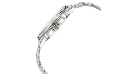 Casio Standard Steel Band Men's White Stainless Steel Strap White Dial Mens White Analog