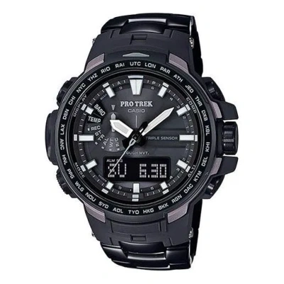 Casio Sports Solar Powered Waterproof Mens Black Analog/digital Combo