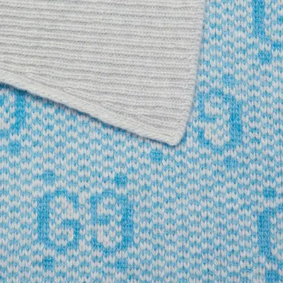 Gucci (wmns)  Gg Wool Jacquard Polo 'light Blue'