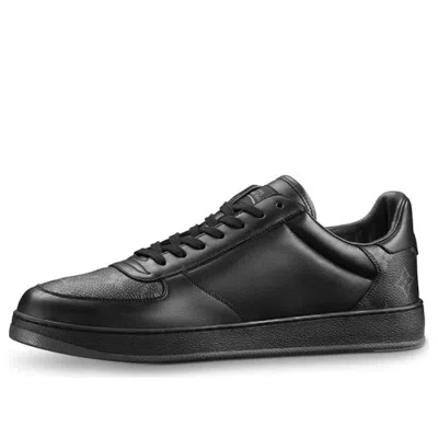 Pre-owned Louis Vuitton Rivoli Sneakers 'black With Logo Monogram' In Multi