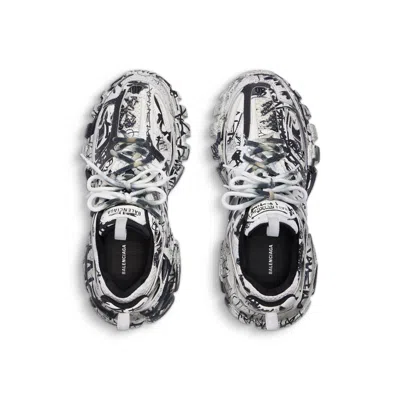 Balenciaga Track Graffiti 'white Black'