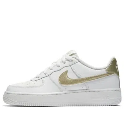 Nike (gs)  Air Force 1 'summit White Gold' In White