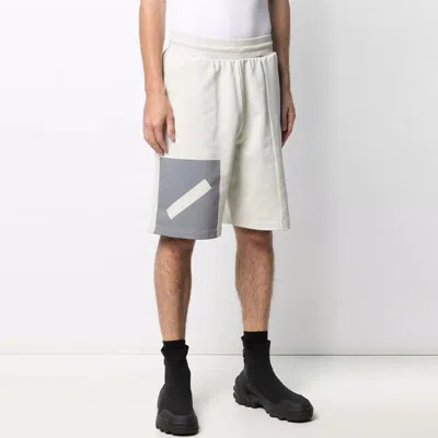 A-cold-wall* Hemisphere Print Shorts 'chalk Grey' In Gray