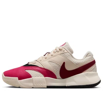 Nike (wmns)  Court Lite 4 'pale Ivory Sail Black Team Red' In Neutral