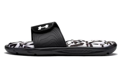 Under Armour (wmns)  Ignite 6 Graphic Footbed Slide 'halo Grey Black'