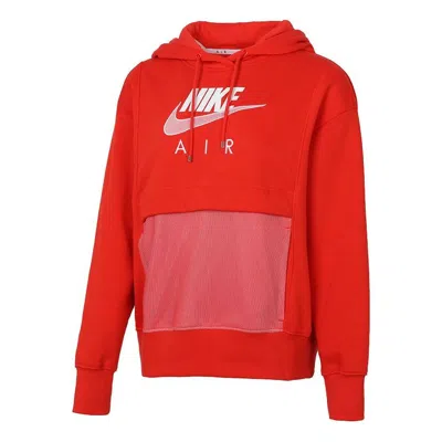 Nike (wmns) As W  Sportswear Air Hoodie Chile Red In Red