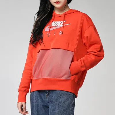 Nike (wmns) As W  Sportswear Air Hoodie Chile Red In Red