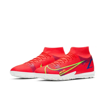Nike Mercurial Superfly 8 Academy Tf Turf 'red Neon Green'