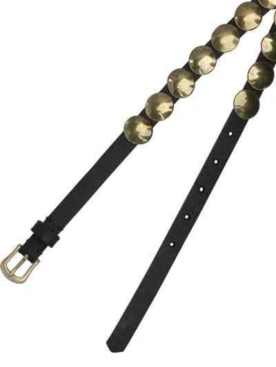 Golden Goose Trinidad Leather Belt In Black