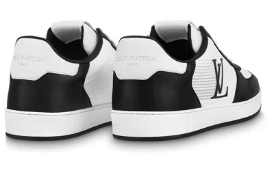 Pre-owned Louis Vuitton Rivoli Sneakers 'white With Stripes And Black Logo' In Multi