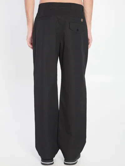 Gucci Pant Comp. Cott. Twil Double W In Black