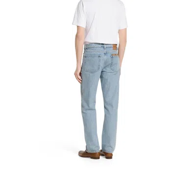 Gucci Washed Denim Pant With Gg Insert