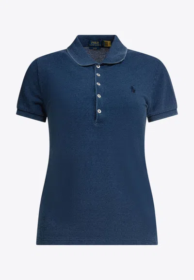 Polo Ralph Lauren Ribbed Collar Short Sleeves Tops