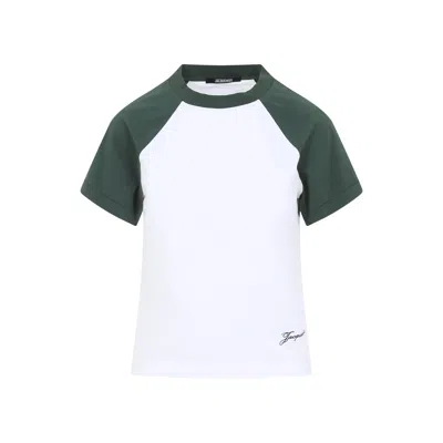 Jacquemus Cotton Blend T-shirt With Contrasting Raglan Sleeves