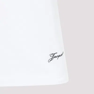 Jacquemus Cotton Blend T-shirt With Contrasting Raglan Sleeves