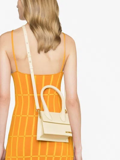 Jacquemus Le Grand Chiquito Leather Handbag In White