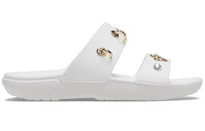 Crocs (wmns)  Soft Sole Cozy Outdoor Flat Heel Sports Slippers White