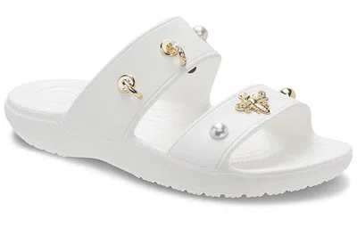 Crocs (wmns)  Soft Sole Cozy Outdoor Flat Heel Sports Slippers White
