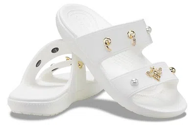Crocs (wmns)  Soft Sole Cozy Outdoor Flat Heel Sports Slippers White
