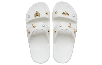 Crocs (wmns)  Soft Sole Cozy Outdoor Flat Heel Sports Slippers White
