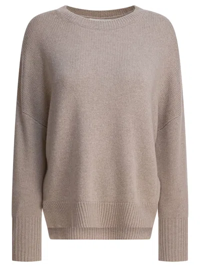 Lisa Yang Beige Knitted Cashmere Knitwear In Neutral