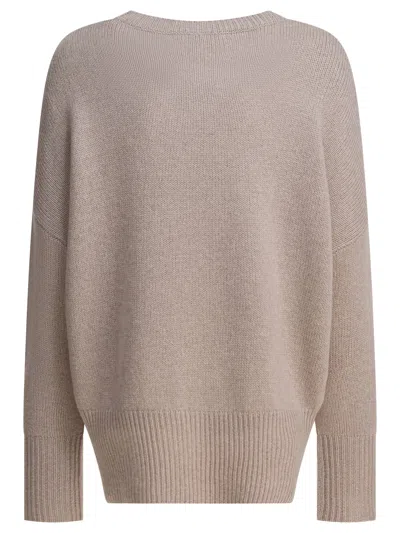 Lisa Yang Beige Knitted Cashmere Knitwear In Neutral
