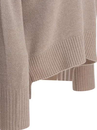 Lisa Yang Beige Knitted Cashmere Knitwear In Neutral