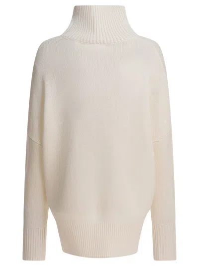 Lisa Yang Fleur Cashmere Turtleneck Sweater In White