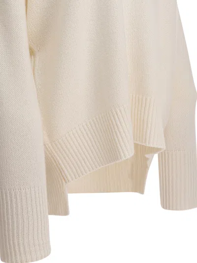 Lisa Yang Fleur Cashmere Turtleneck Sweater In White