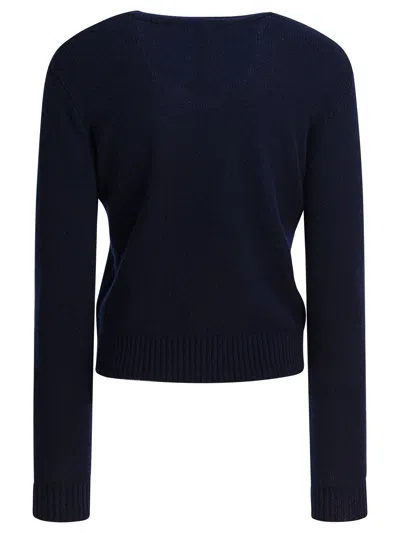 Lisa Yang Deep Blue Cashmere Sweater In Blue