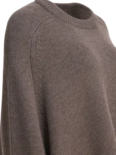 Lisa Yang Grey Knitted Cashmere Knitwear In Gray