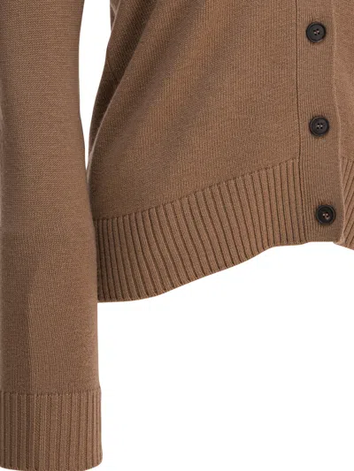 Max Mara S Brown Wool  Knitwear