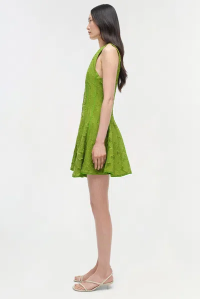 Simkhai Women's Sylvia Jacquard Fit & Flare Mini Dress In Green