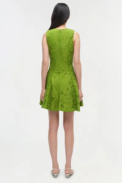 Simkhai Women's Sylvia Jacquard Fit & Flare Mini Dress In Green