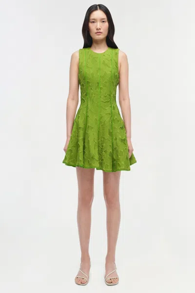 Simkhai Women's Sylvia Jacquard Fit & Flare Mini Dress In Green
