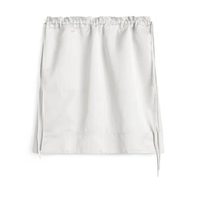 Totême Drawstring Miniskirt In White
