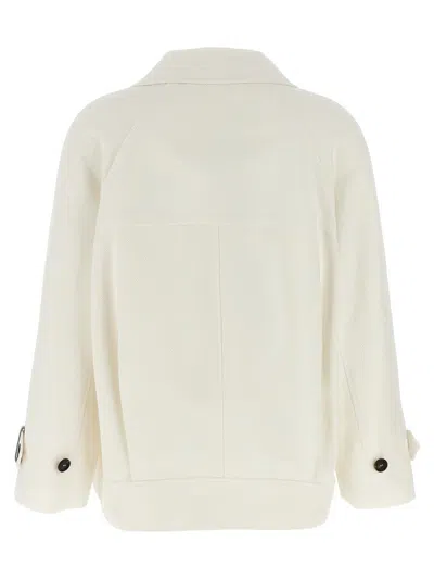 Brunello Cucinelli Double-breasted Blazer Blazer And Suits White