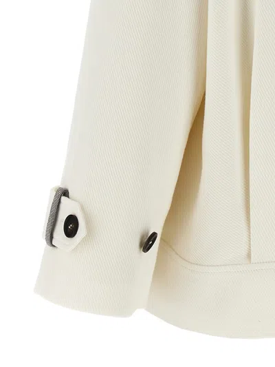 Brunello Cucinelli Double-breasted Blazer Blazer And Suits White