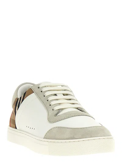 Burberry Leather Sneakers In White