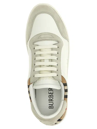 Burberry Leather Sneakers In White
