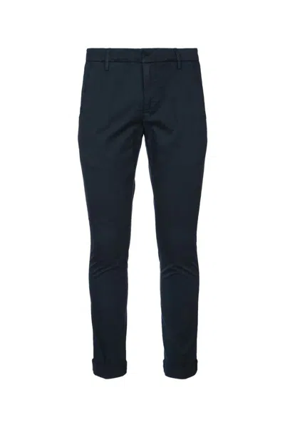 Dondup Navy Blue Gaubert Trousers In Black