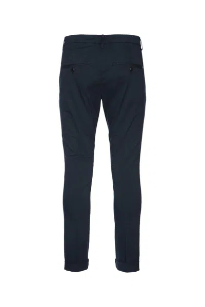Dondup Navy Blue Gaubert Trousers In Black