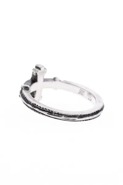 Werkstatt:münchen Burnished Cross Ring