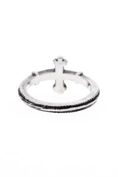 Werkstatt:münchen Burnished Cross Ring