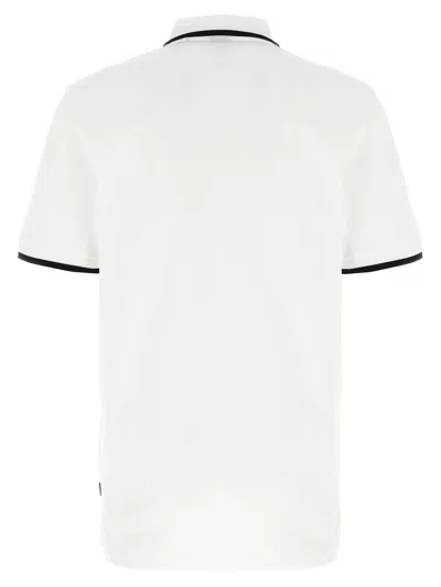 Hugo Boss Boss Parlay 190 Polo T Shirt White In Brown