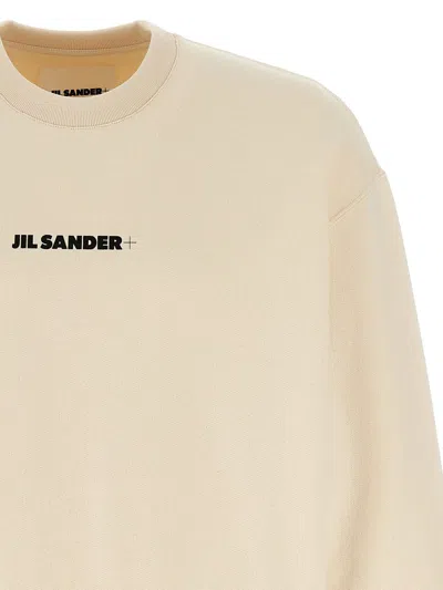 Jil Sander Crew Neck Sweatshirt With Signature Logo