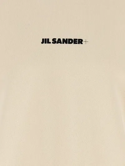 Jil Sander Crew Neck Sweatshirt With Signature Logo